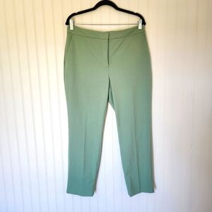 NEW ZARA Seafoam Office Careerwear Midwaist Tapered Trouser Pants 10